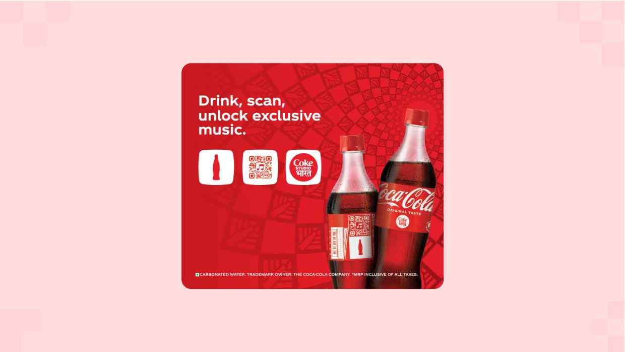 coca cola coke studio QR Code campaign