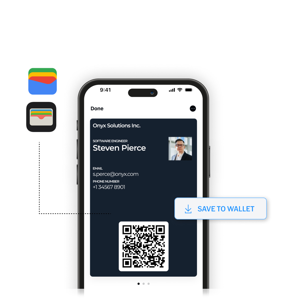 business cards for digital wallets