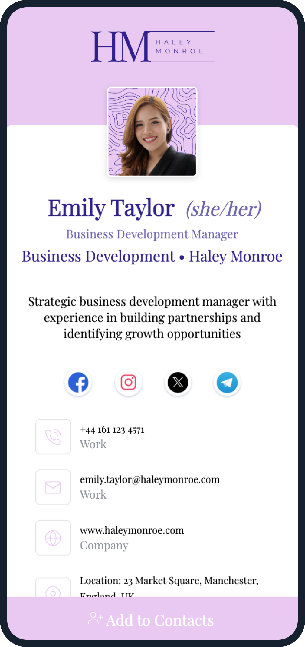 Business & Development Manager