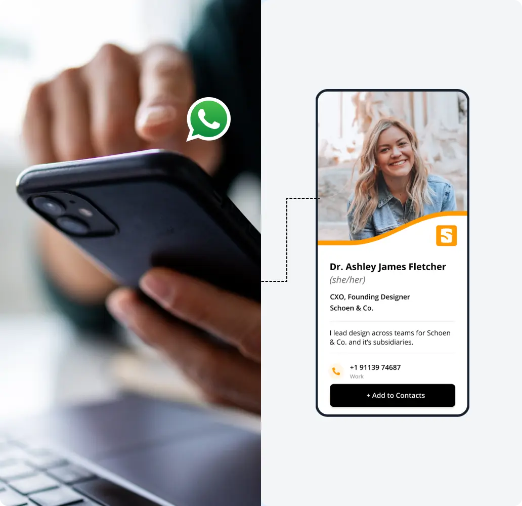 digital business cards for whatsapp