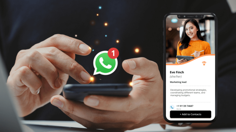 Digital business card for WhatsApp